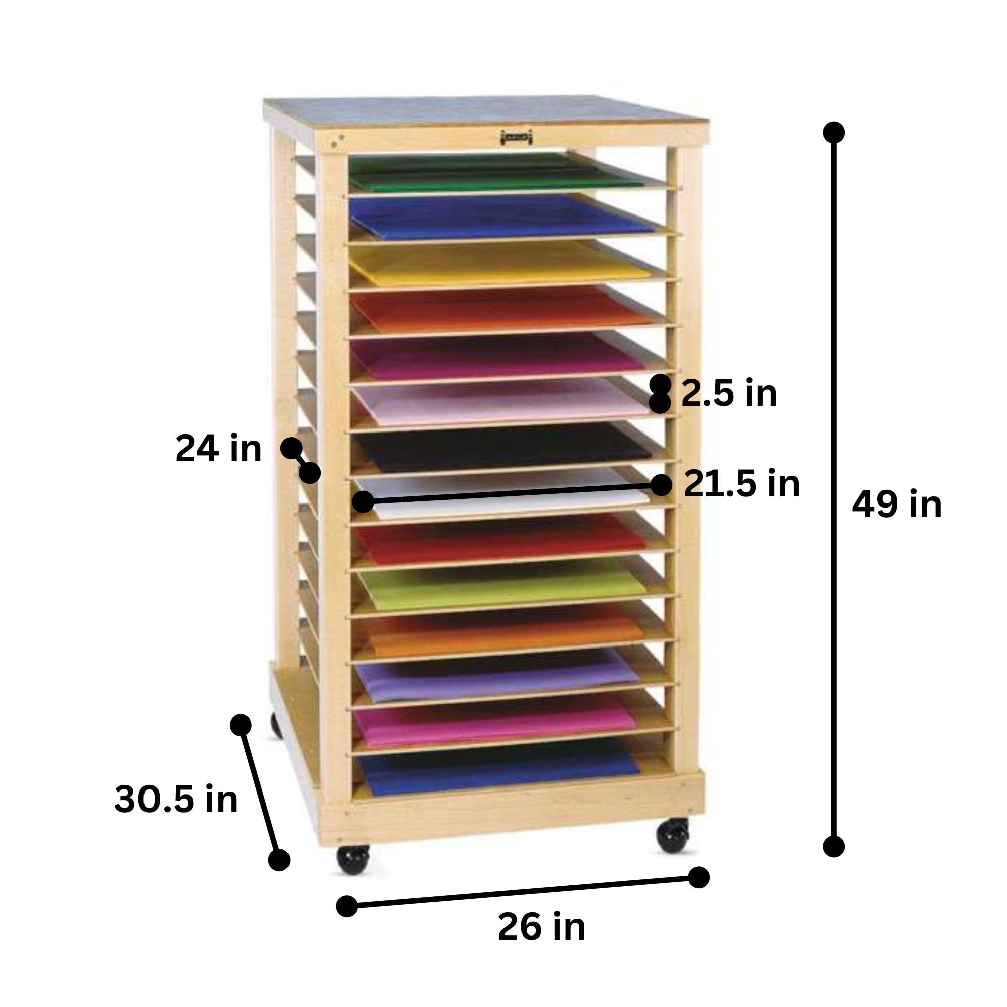 Victory Model 171 Automotive Shop Service Repair Order Wall Rack, 18 Pocket-Black