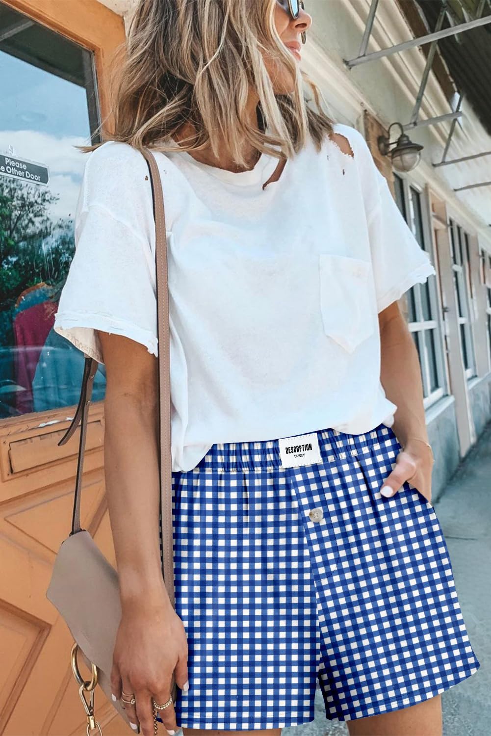 Angerella Womens Summer Shorts Casual Comfy Drawstring Elastic Waist Shorts Pull On Short Pants - Image 5