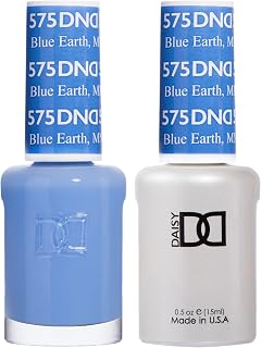 DND Gel Polish Set, Blue Collection, UV/LED GelPolish and Air Dry Nail Lacquer, Matching Chip-Free Polish Duo, 0.5 Fl Oz Each