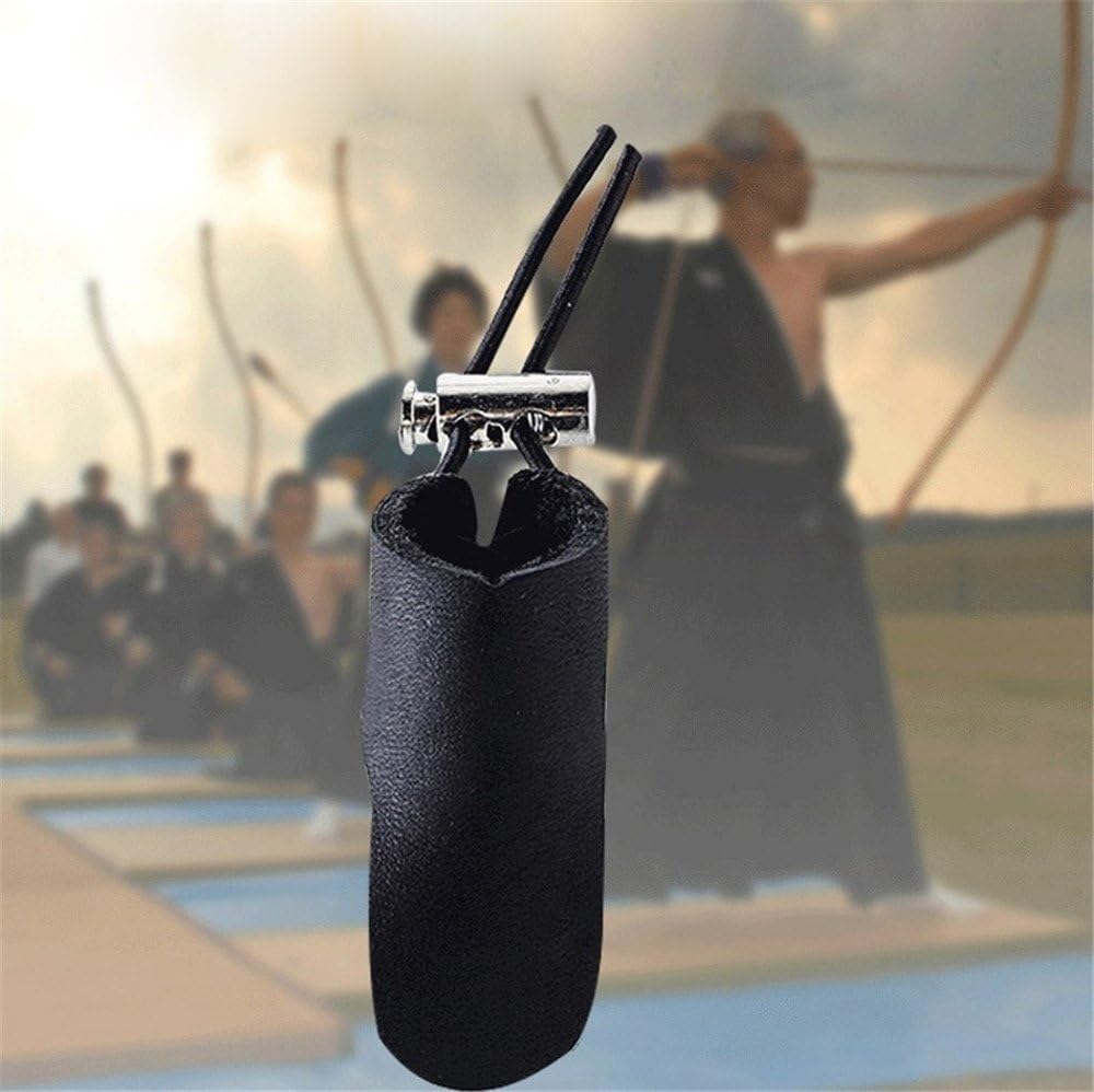 Quality Cow Leather 2 Finger Protector Guard Archery Shooting Glove Traditional Shooters Glove for Hunting and Shooting