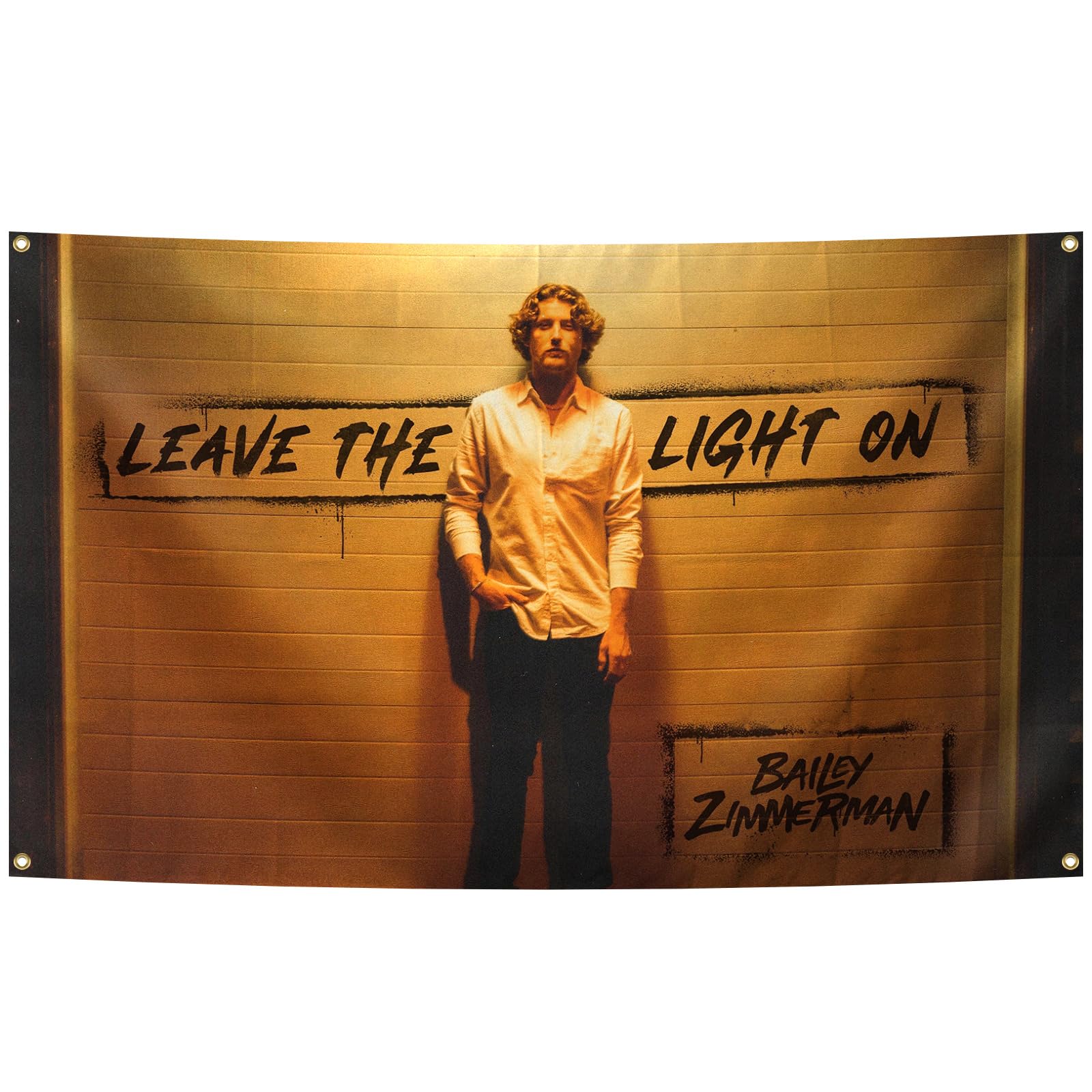 EboLd American Music Bai-ley Singer Zimmer-man Album Cover Tapestry 3x5 Feet Wall Art Tapestry Modern Home Bedroom Living Room Wall Decoration, black