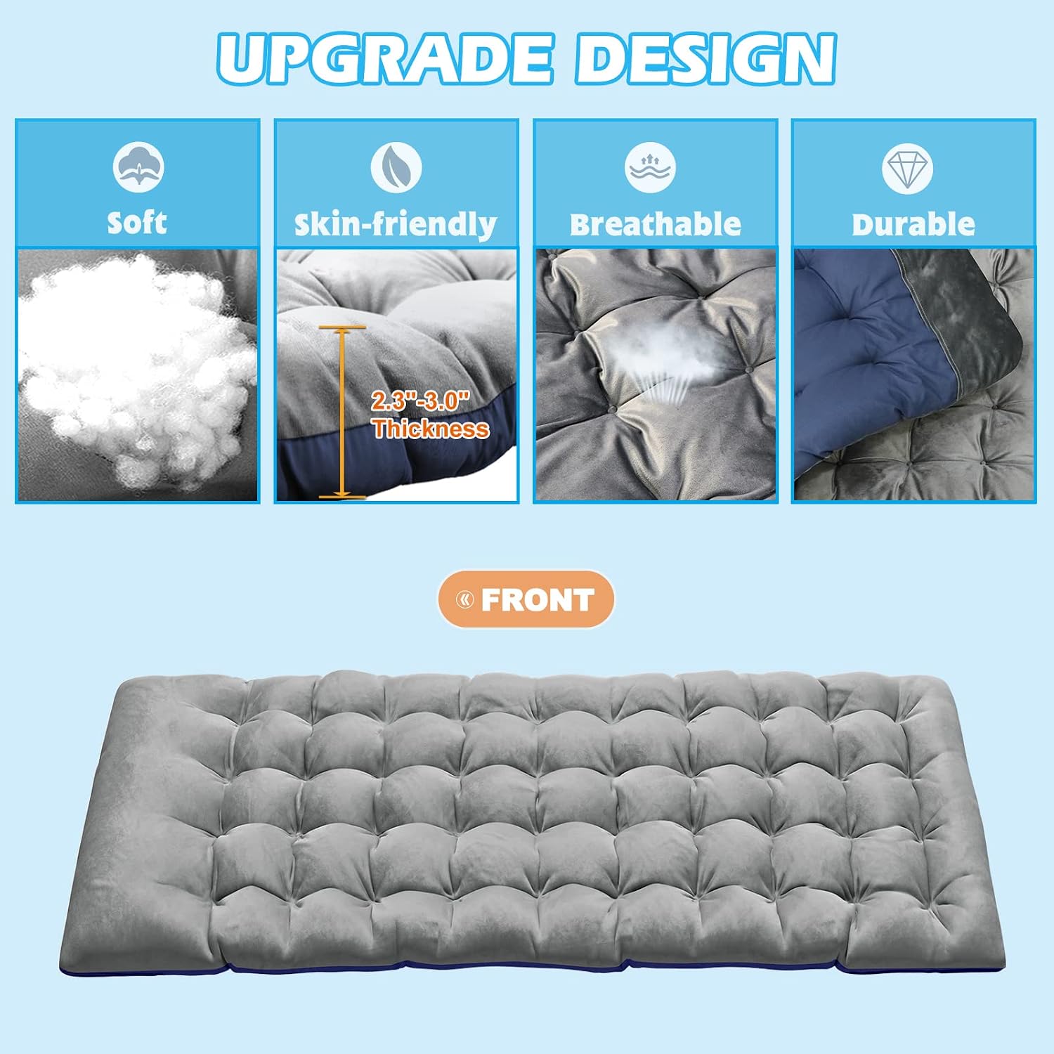 Portable Folding Camping Cot Bed, Adjustable 4-Position Adults Reclining Folding Chaise with Pillow, Outdoor Portable Folding Lounge Chair Sleeping Cots, Perfect for Camping, Pool, Beach, Patio