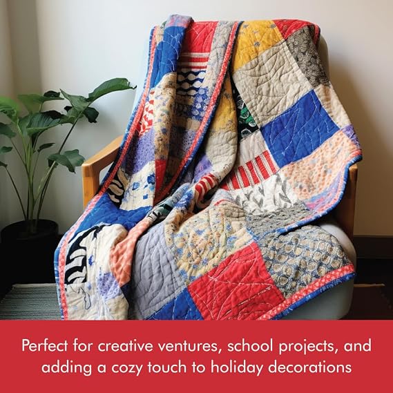 Fairfield Poly-Fil Hi-Loft Quilt Batting, Premium Polyester Batting for Quilting, Ideal for Comforter and Queen-Size Projects, Quilting Supplies, 90 X 108