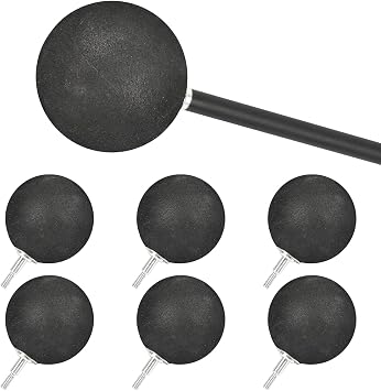 6PCS Foam Arrow Heads Spherical Soft Sponge Arrow Tips Safety Arrowhead for Archery Game CS Shooting Outdoor Practice