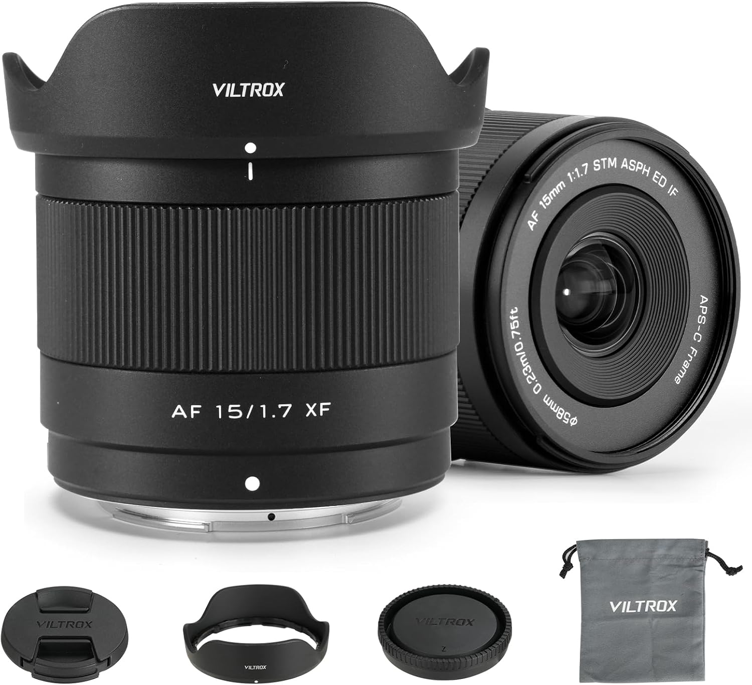 VILTROX 15mm F1.7 Air - Objectif Grand Angle Lumineux pour Fuji X