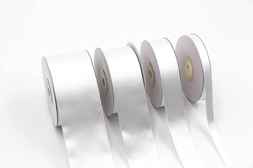 Miniatura 5 de Rollo de cinta de satén de una sola cara de 1-12 pulgadas, cintas ideales para envolver regalos, manualidades, decoración de fiestas de boda,