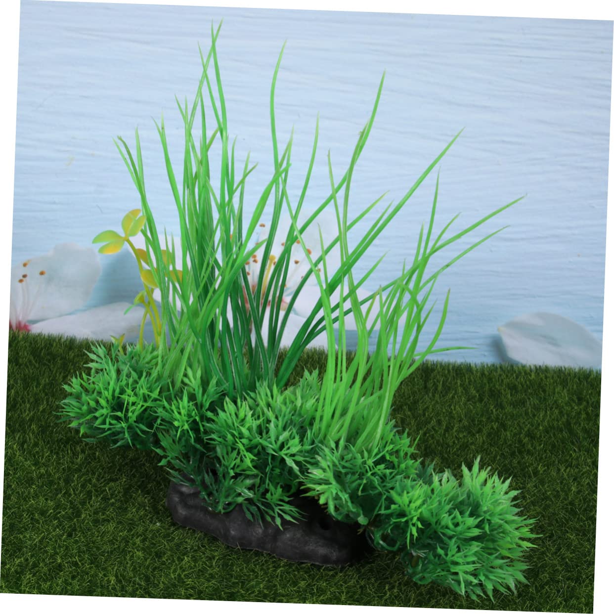 DOITOOL 3 Piezas Decoración De Plantas Falsas Planta Falsa Plantas De Pecera Planta De Falsa para Pecera para Decorar Peceras Objetos Decorativos Artificial