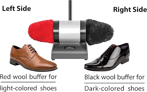 Miniatura 6 de Cubiertas medianas dobles 100% lana de cordero para pulidores de zapatos de 2.5 pulgadas de diámetro x 3.5 pulgadas de alto - TruePower, Sunpentown