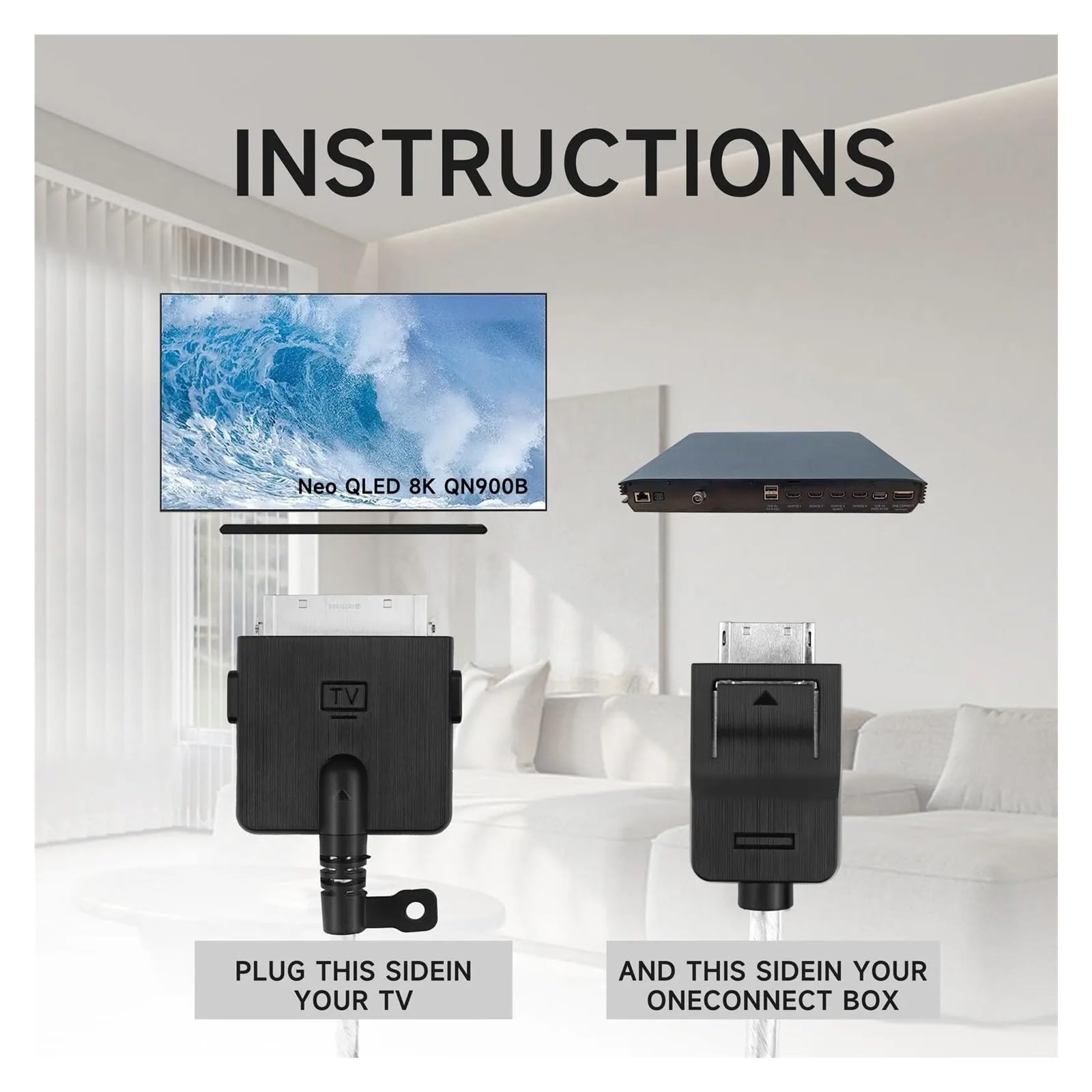 Câble de Connexion TV BN39-02688A Compatible avec Samsung QN55QN700BF