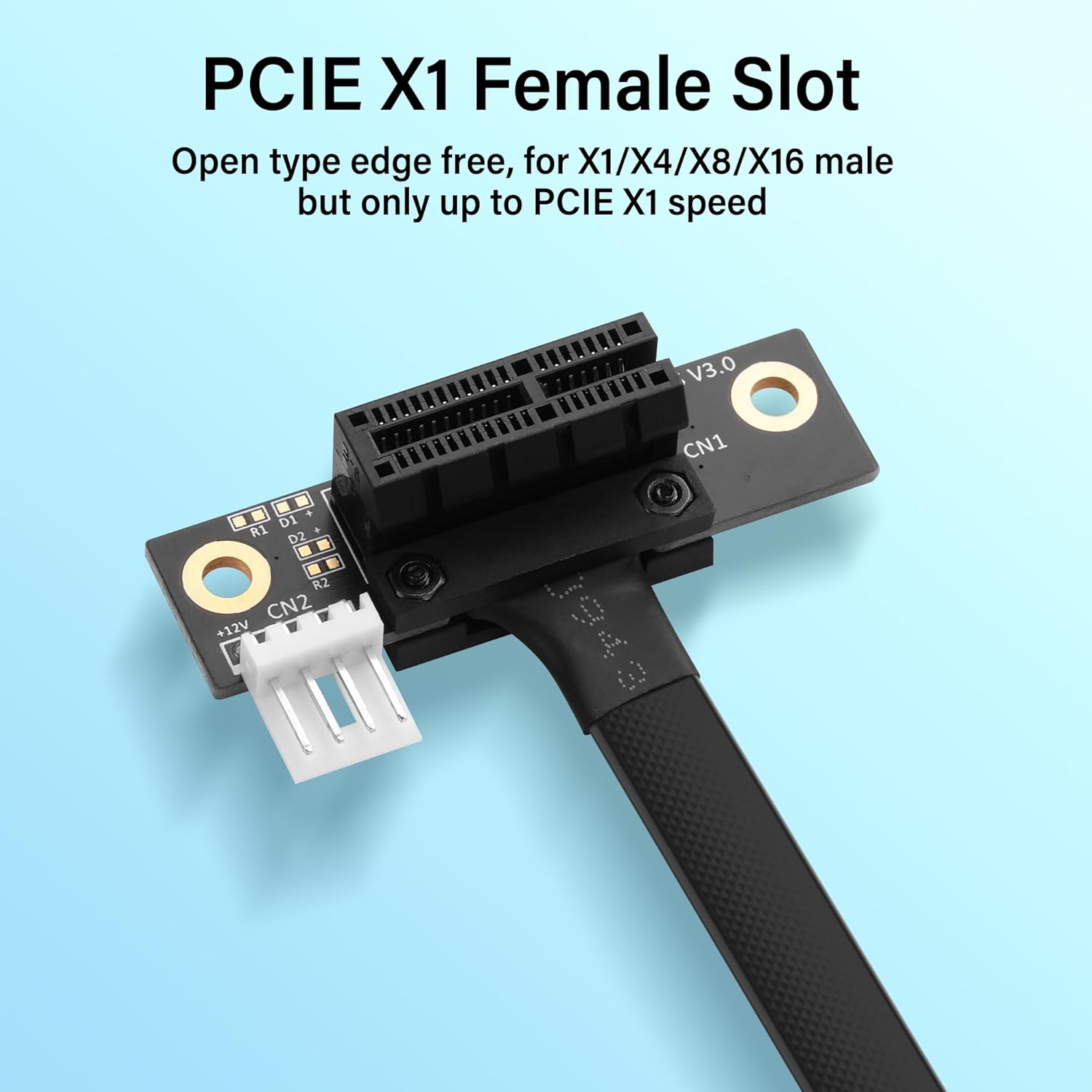 SinLoon Mini PCIE Wireless Network Card to PCIe X1 Extender Cable Mini-Pcie Male to PCI-E X1 Female Riser Cable 20CM