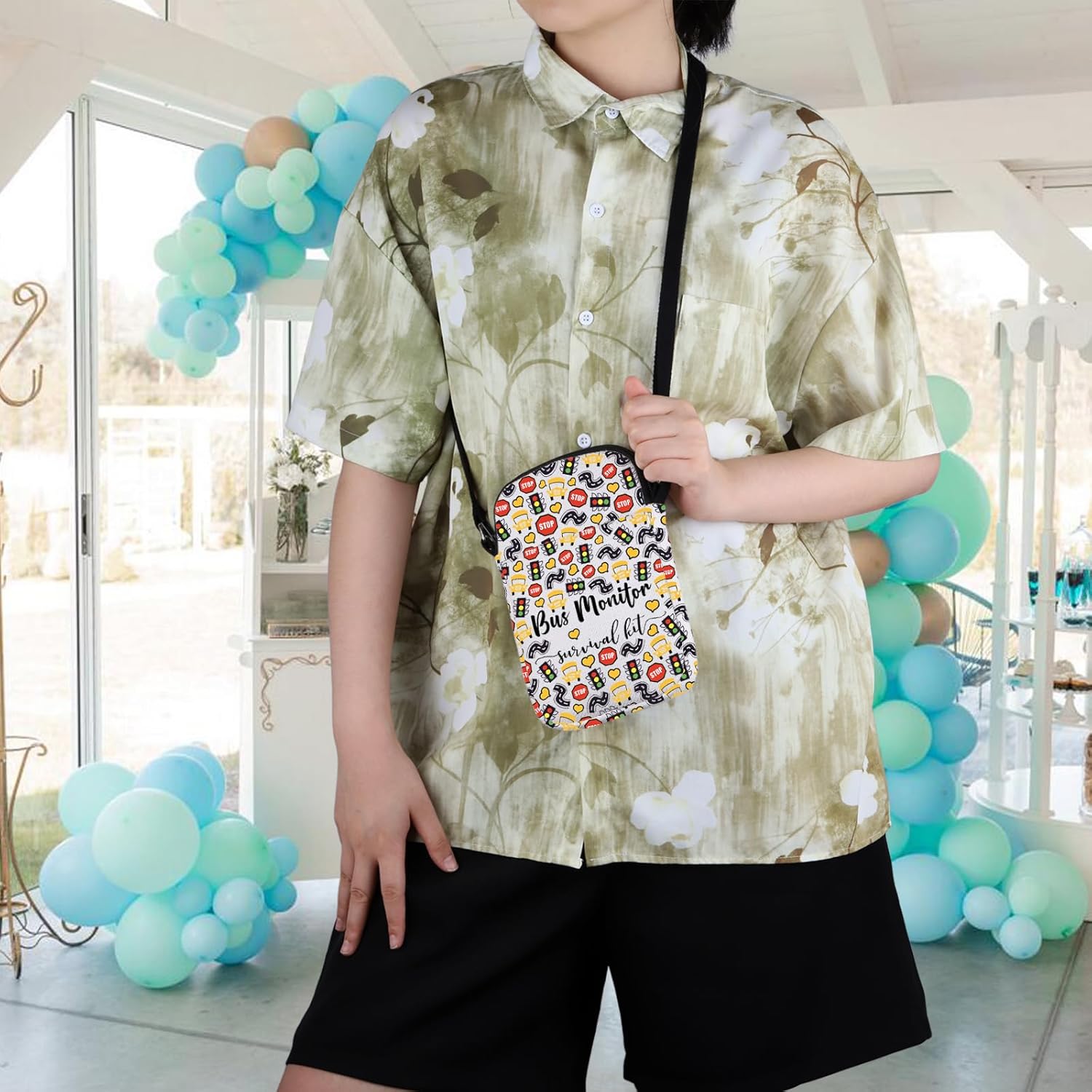 WCGXKO Bus Monitor Gift Bus Monitor Survival Kit Zipper Crossbody Purses Bag Messenger Bag (Bus Monitor CR) - Image 5