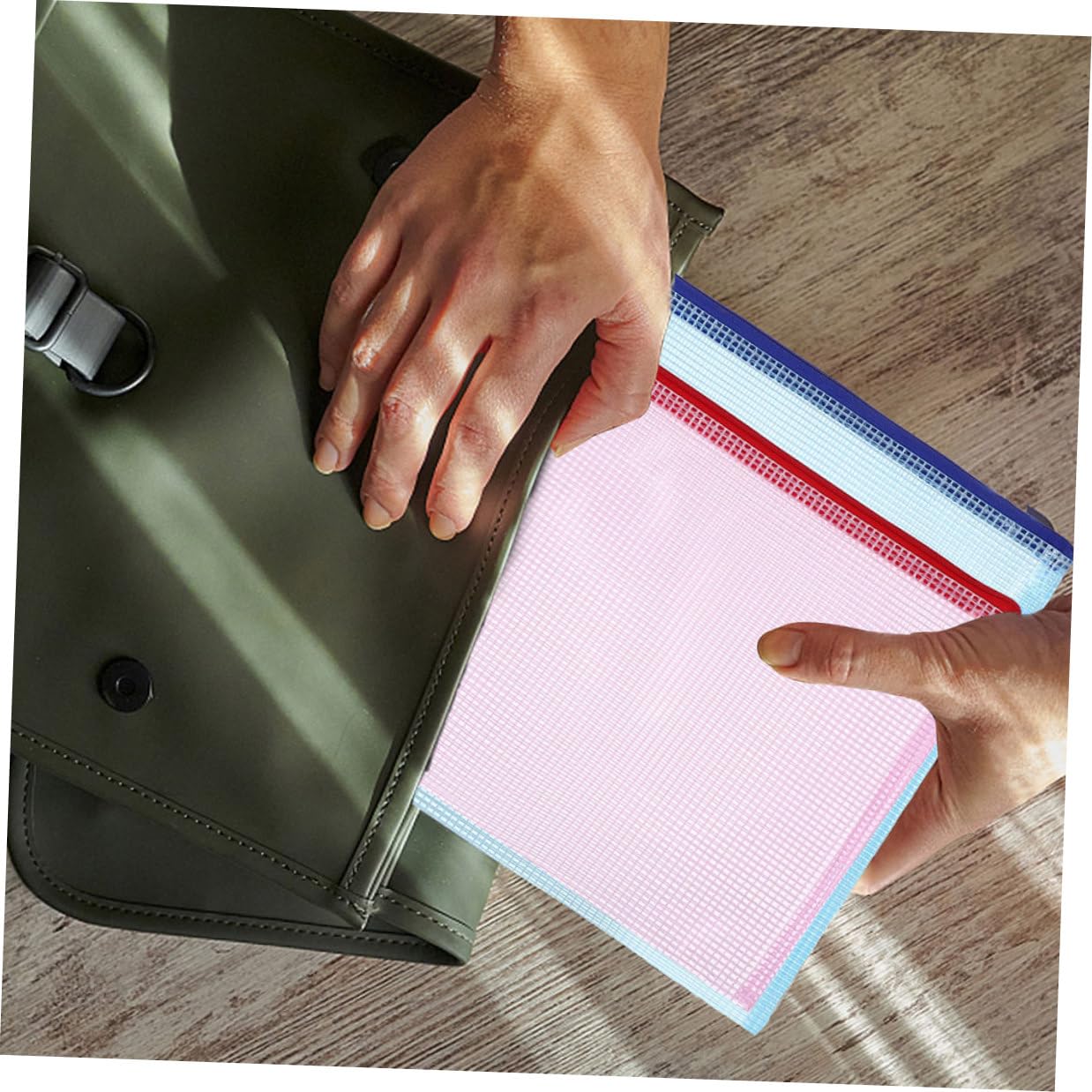 16 pezzi Bustine Portadocumenti con Zip in PVC Trasparente Organizer Ufficio Multiuso per File Cosmetici e Accessori Vari Formati Custodia Resistenti e Visibili