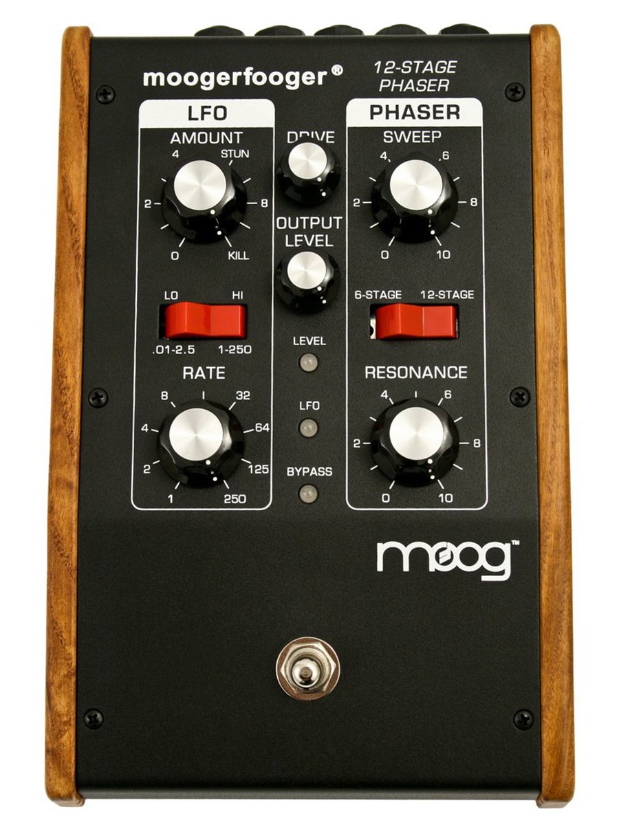 Moog MF103 Moogerfooger 12 Stage Phaser Effects Pedal - Black