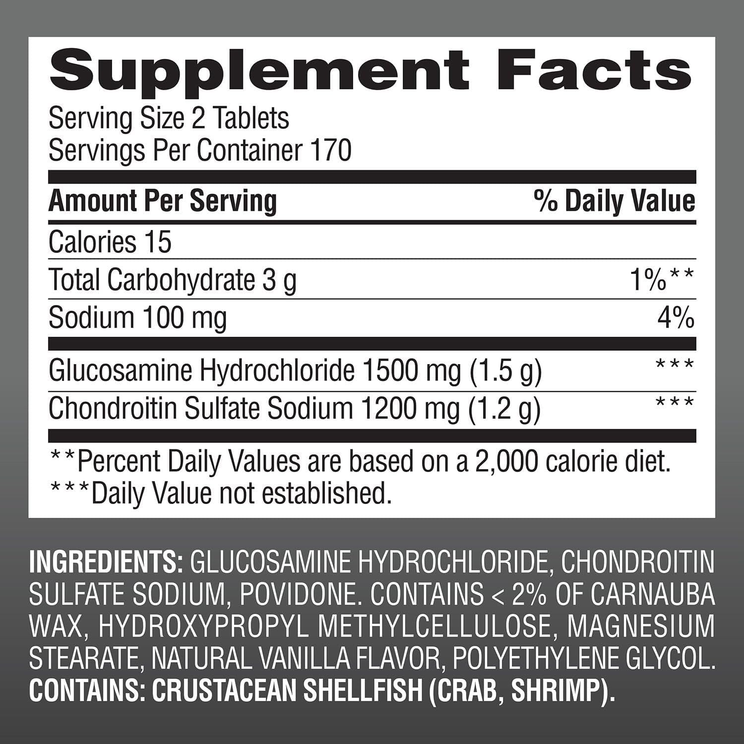 Members Mark Triple Strength Glucosamine Chondroitin (340 Count)