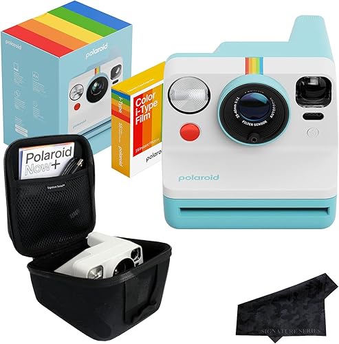 Polaroid Originals Now - Cámara instantánea tipo I con 16 fotos de pelĂcula a color y cargador de firma Polaroid Originals Now - Cámara instantánea tipo I con 16 fotos de pelĂcula a color y cargador de firma