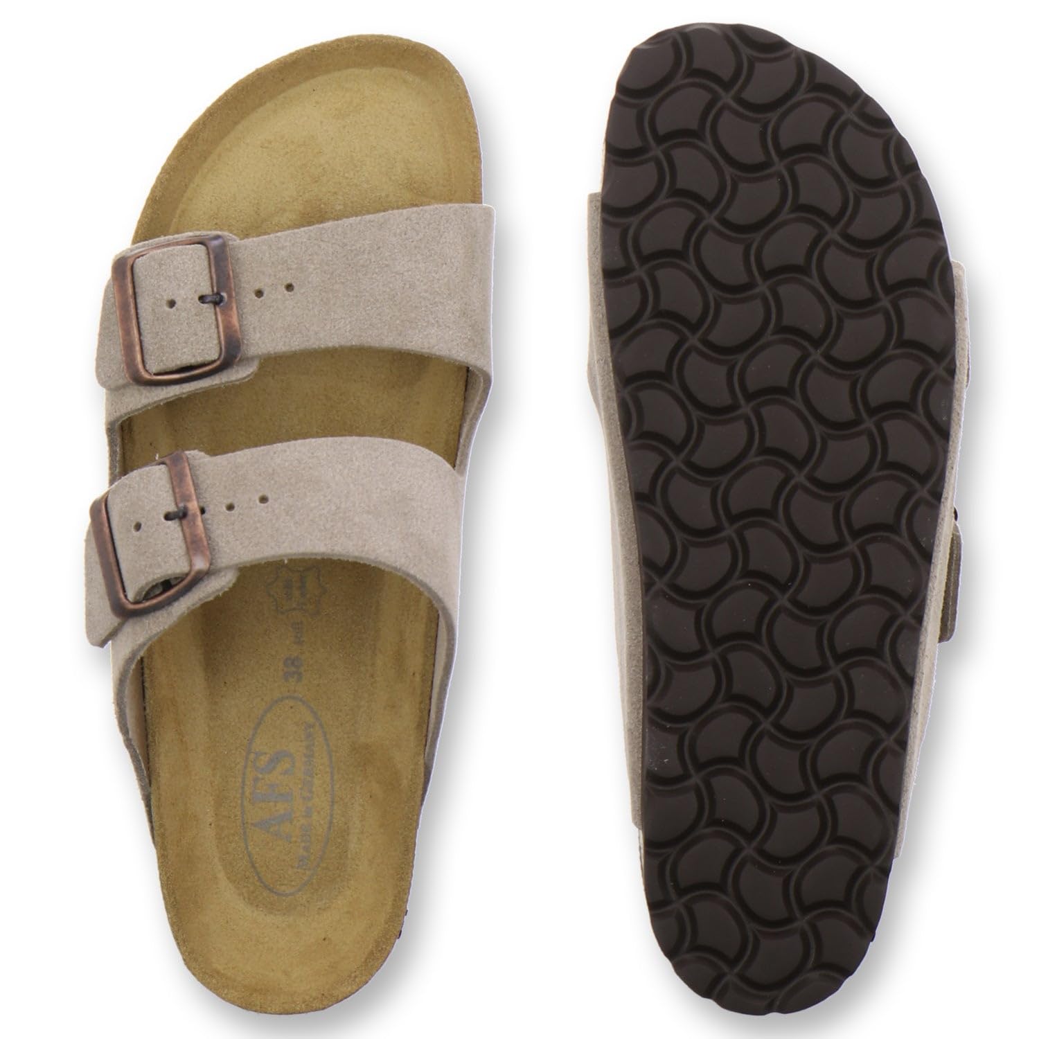 AFS-Schuhe 2100 Damen-Pantoletten echtes Leder Made in Germany