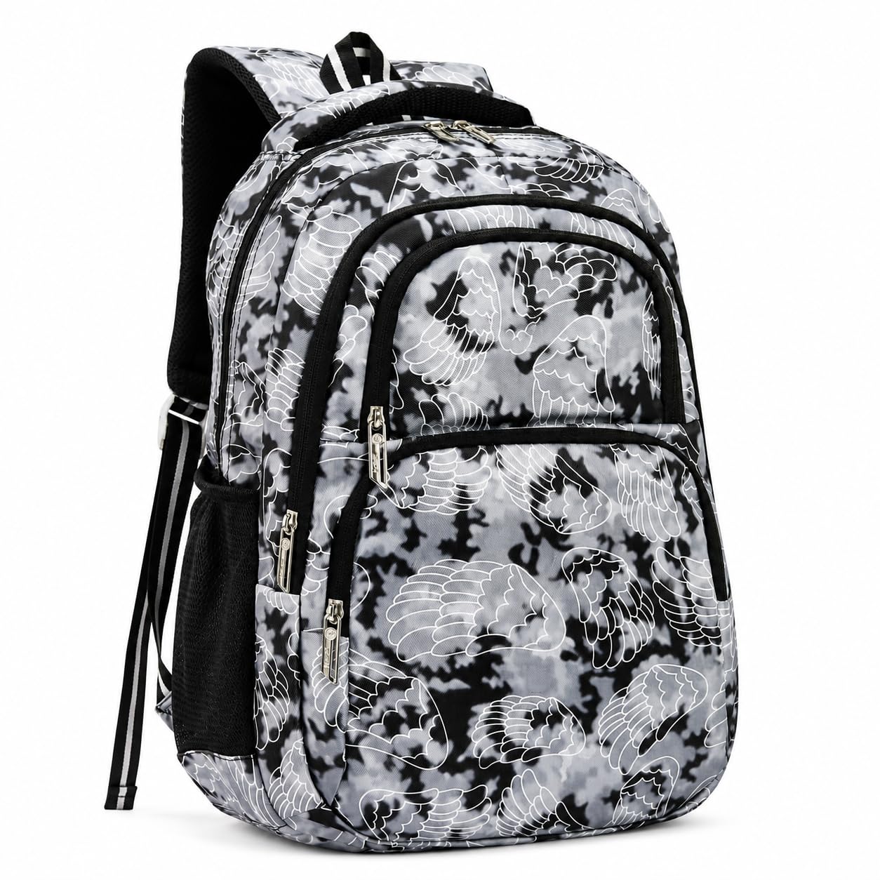 Casual Backpack | Large Capacity Multi-Compartment Bag with Side Mesh Pockets | Lightweight Travel, College, Office & Daily Use-image-6