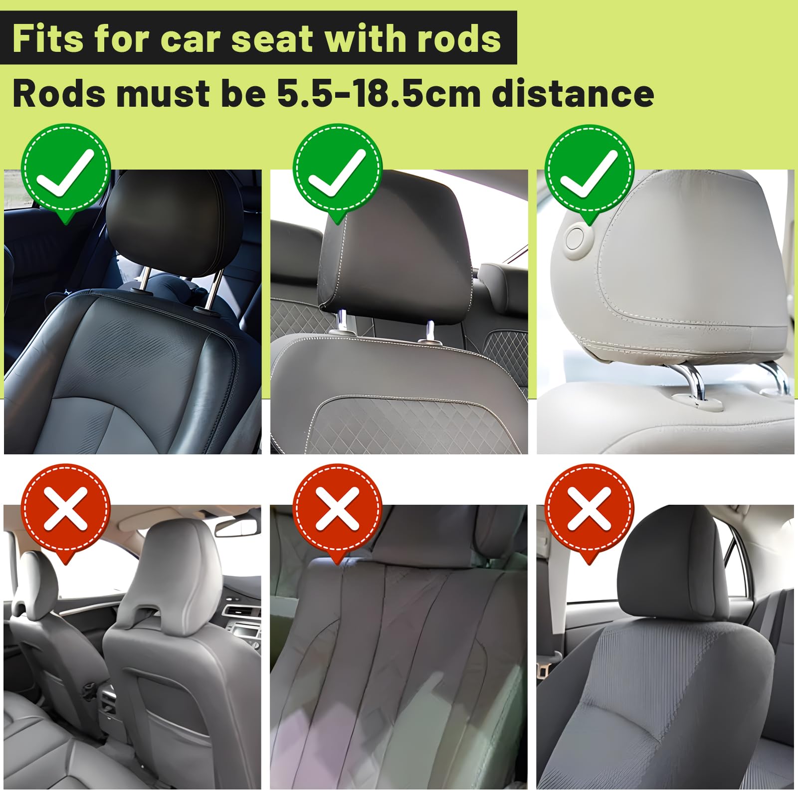 Appui-tête réglable pour Auto, Enfants & Adultes | Mousse à mémoire haute qualité, réglable et ergonomique – le soutien idéal pour les longs trajets en voiture.