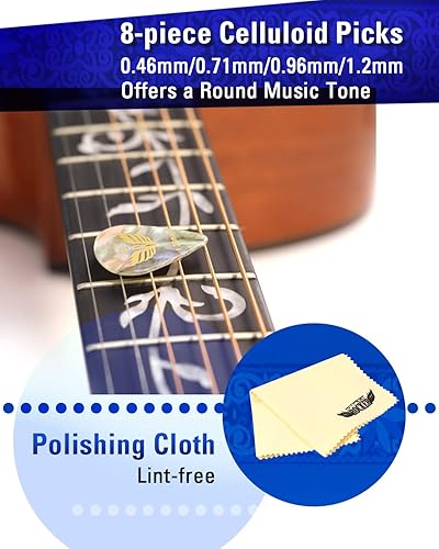 Vista 6 de Stage Rocker Guitar Accessories Gift Box for Acoustic and Electric Guitars, 5-in-1 Essential Gift