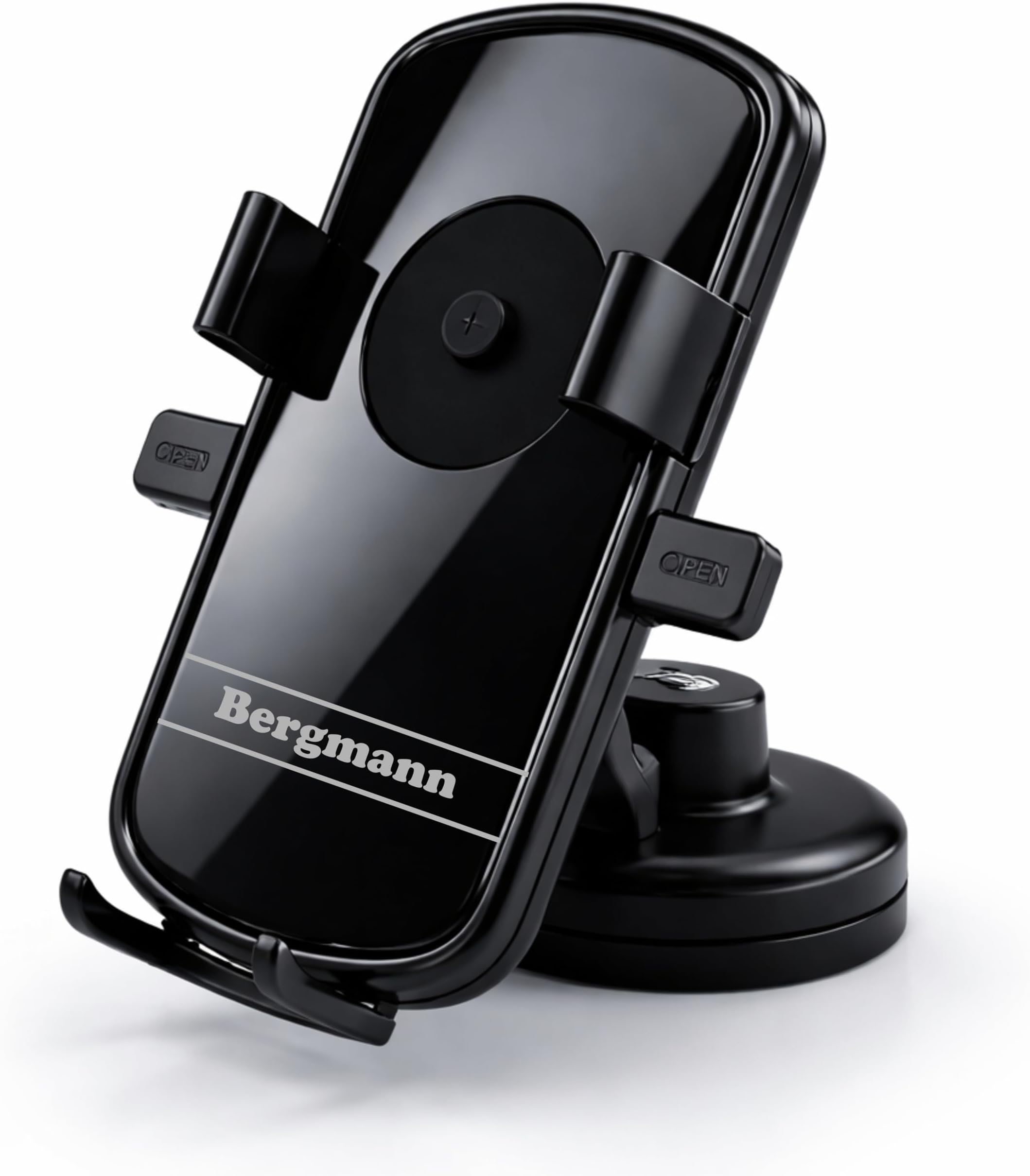 Bergmann ABS Plastic Auto-grip Car Mobile Holder (Black, XXL)