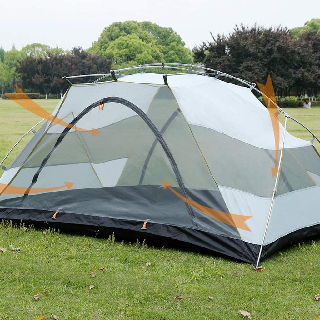Namiot Trekkingowy, Wiatroszczelny, Namiot Zewnętrzny Pojedynczy Podwójny Ultralekki Pokryty Silikonem Turystyczny Kempingowy 1-2 Osoby Wodoodporny Krem ​​przeciwsłoneczny Tent