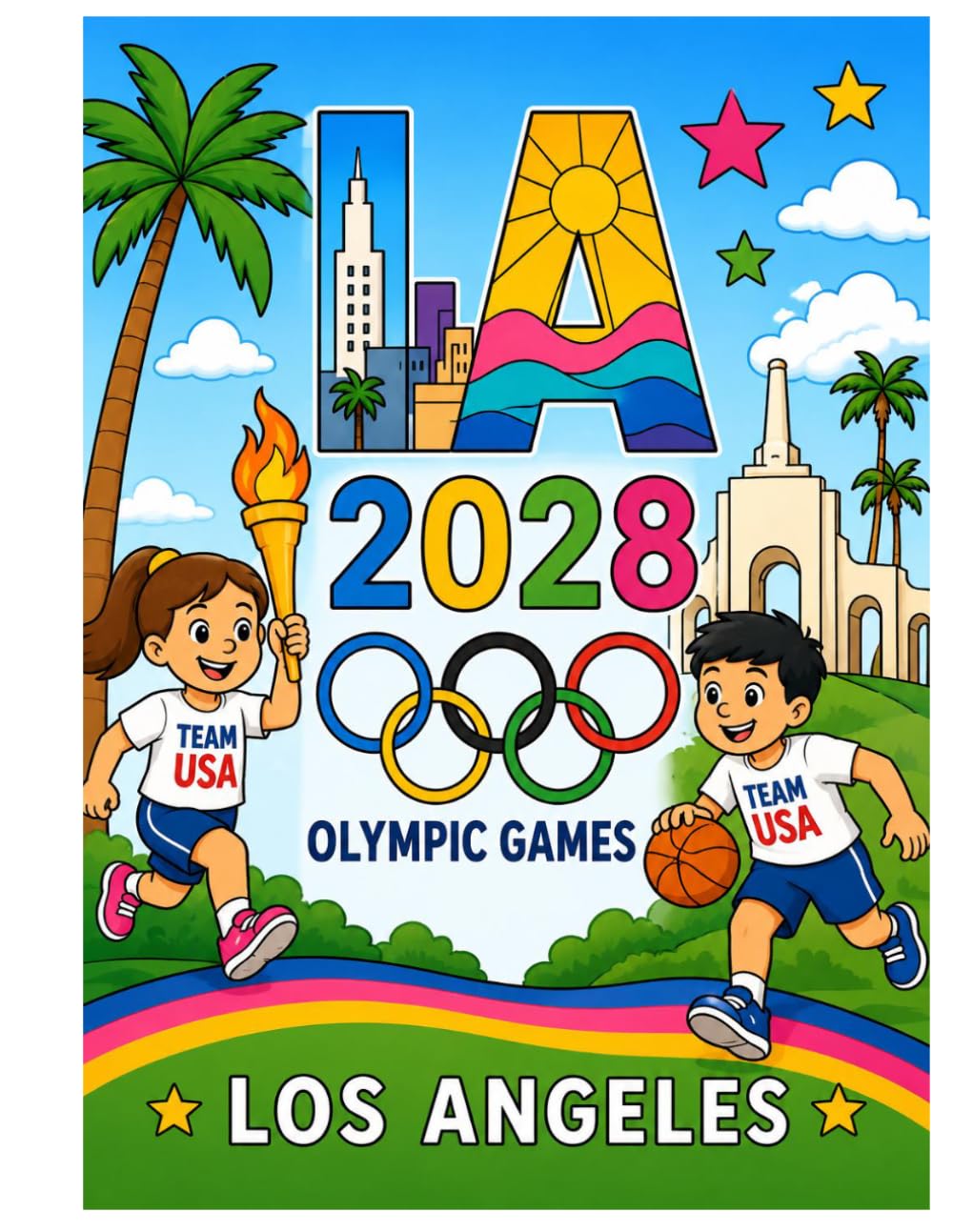 LA 2028 Olympic Games Team USA Coloring Book