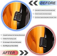 Vista 2 de Clips de sujeción para cinturón de seguridad para Chevrolet Corvette C7 C8 2014-2024, accesorios para guía de cinturón de seguridad, clips