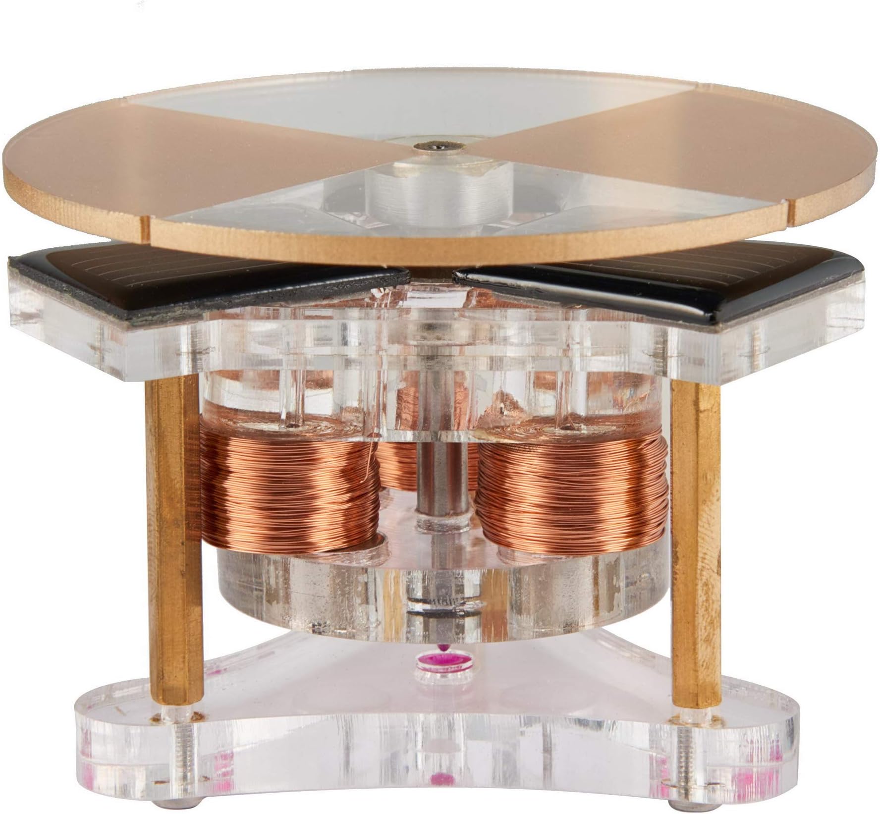 Solar Vertical Disc Shape Mendocino Motor Magnetic Levitating Educational Model Science Physics Toy QZ02