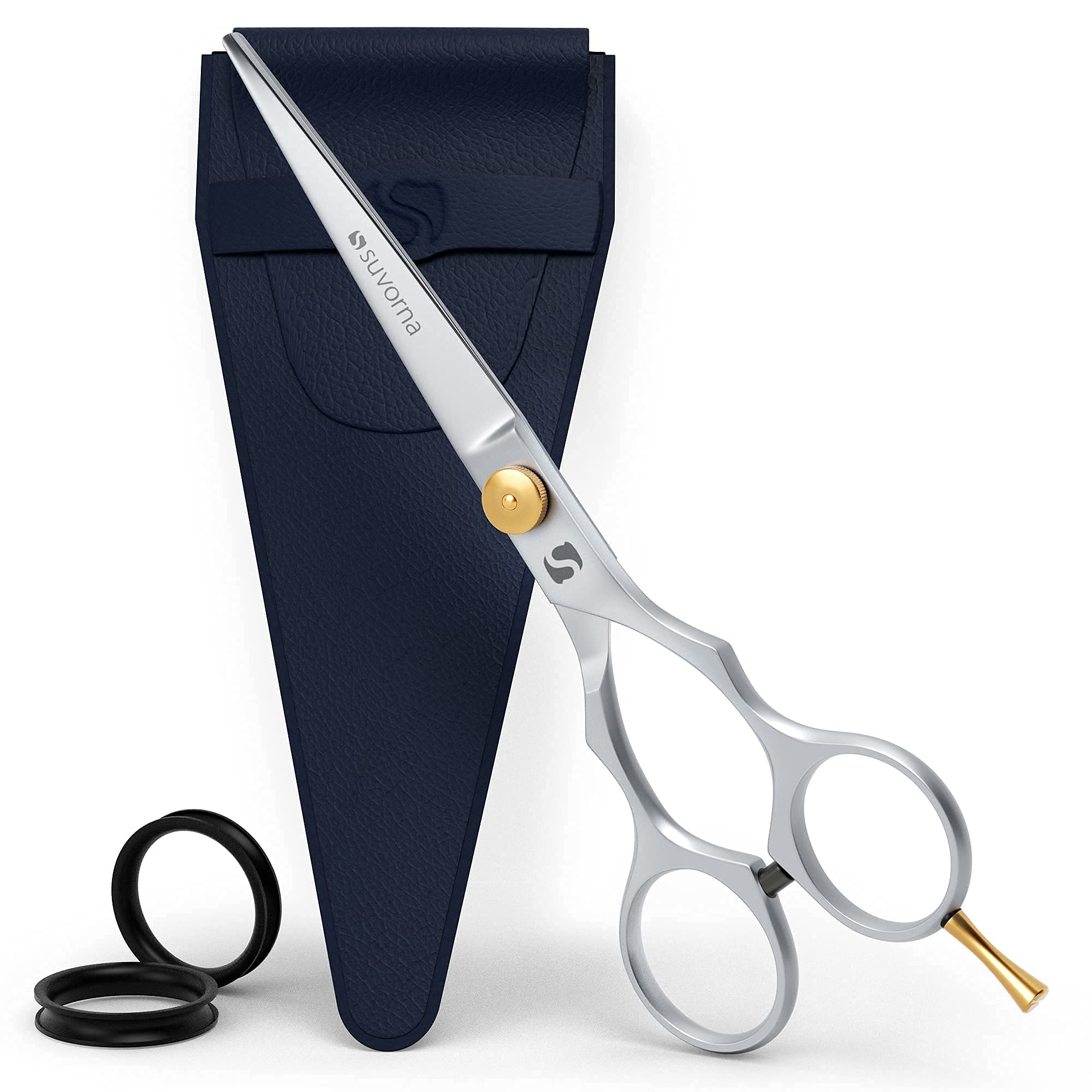 SuvornaSupercut 6" Hairdressing Scissors - Sharp Razor Edge Hair Scissors - Stainless Steel Hair Cutting Scissors - Right Handed with Tension Adjustment - Exclusive for Women/Men/Kids & Salon use