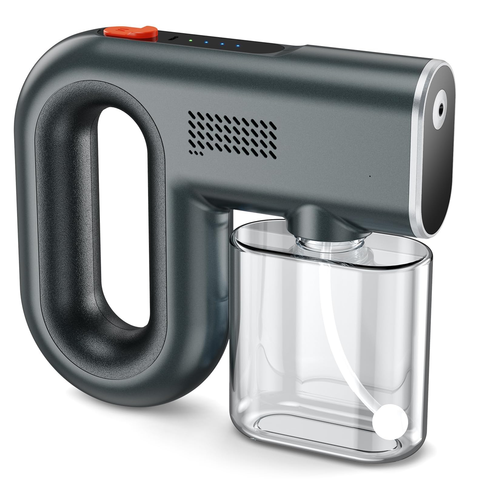 Portable Spray Tan Machine- Rechargeable Handheld Travel Spray Tan Gun for Home, Salon, DIY, Bodybuilding- Three Different Strength Spray Levels-Long