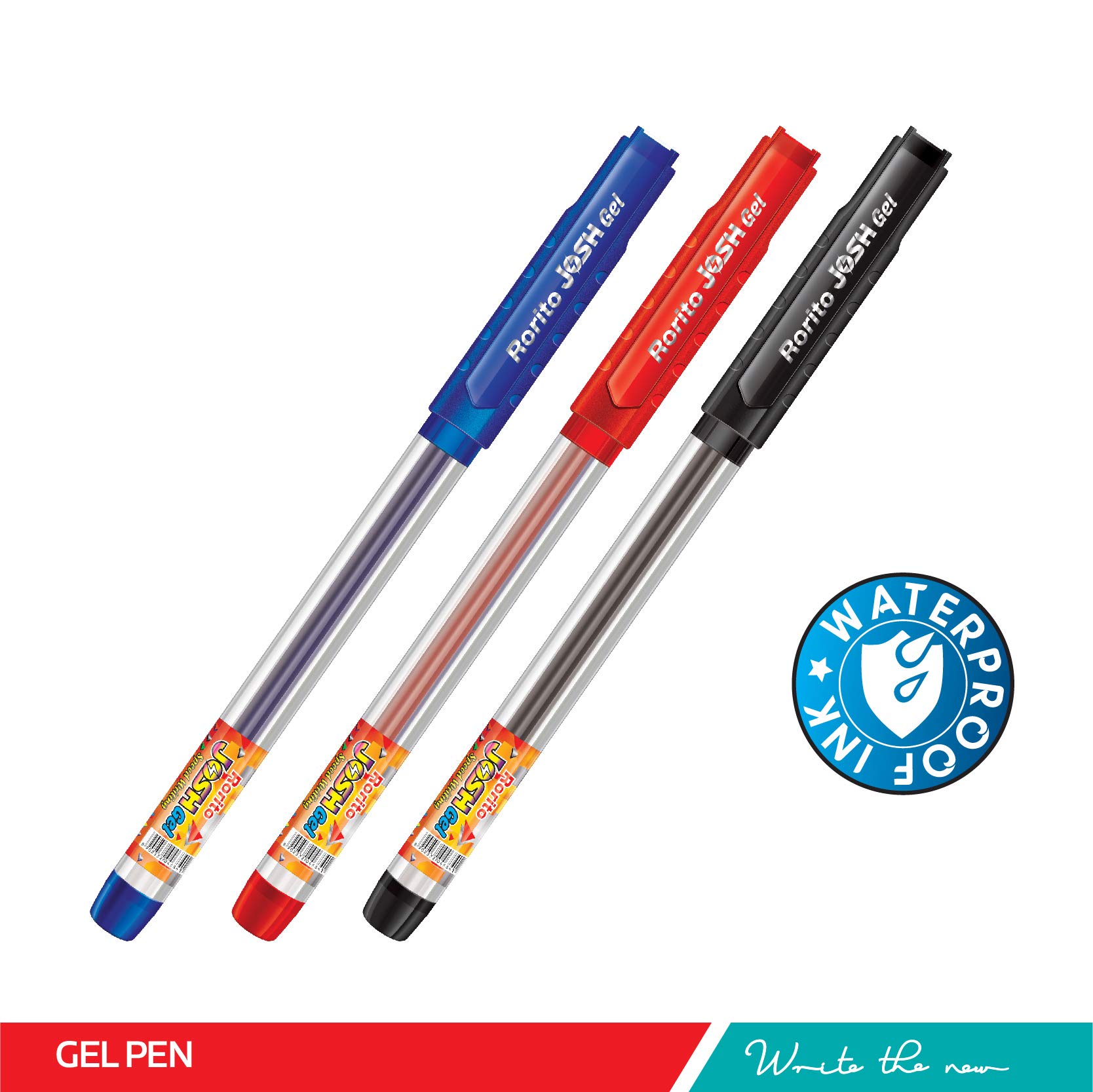 Buy Rorito Josh Gel Pen (30s Pack Blue) x Nos Online at Lowest