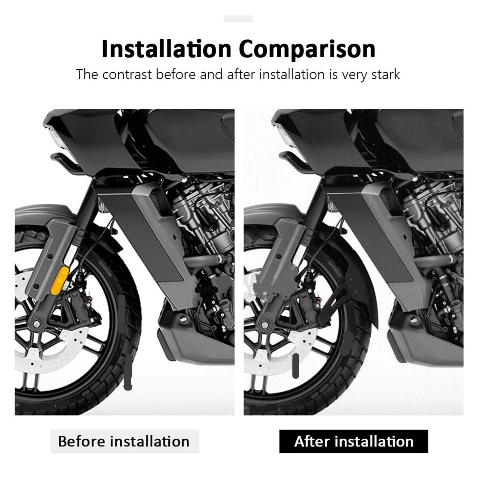 Adatto per Pan America Special PA1250S 2021-2024 Moto Parafango Estesa Anteriore Splash Guard protezione forcella