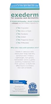Exederm Intensive Daily Moisturizer for Eczema & Dermatitis (8oz)