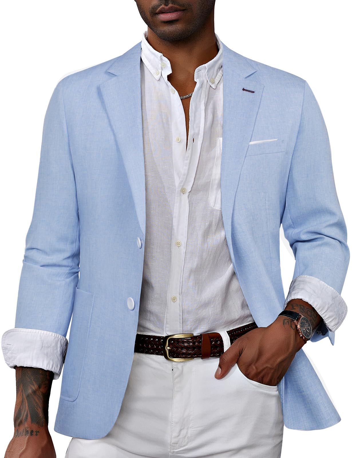 PJ PAUL JONES Mens Blazer Casual Sport Coat Lightweight Sports Jacket