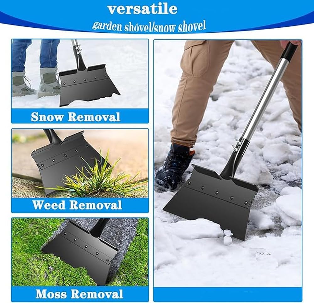 Recogedor de Exterior Duradero con Mango Largo. Recogedor de
