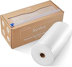 [2025 Upgraded] Syntus 11" x 150' Vacuum Sealer Bags for Food with Cutter, Vacuum Sealer Bags Roll Keeper BPA-free Heavy-duty Commercial Grade for Food Storage, Meal Prep and Sous Vide