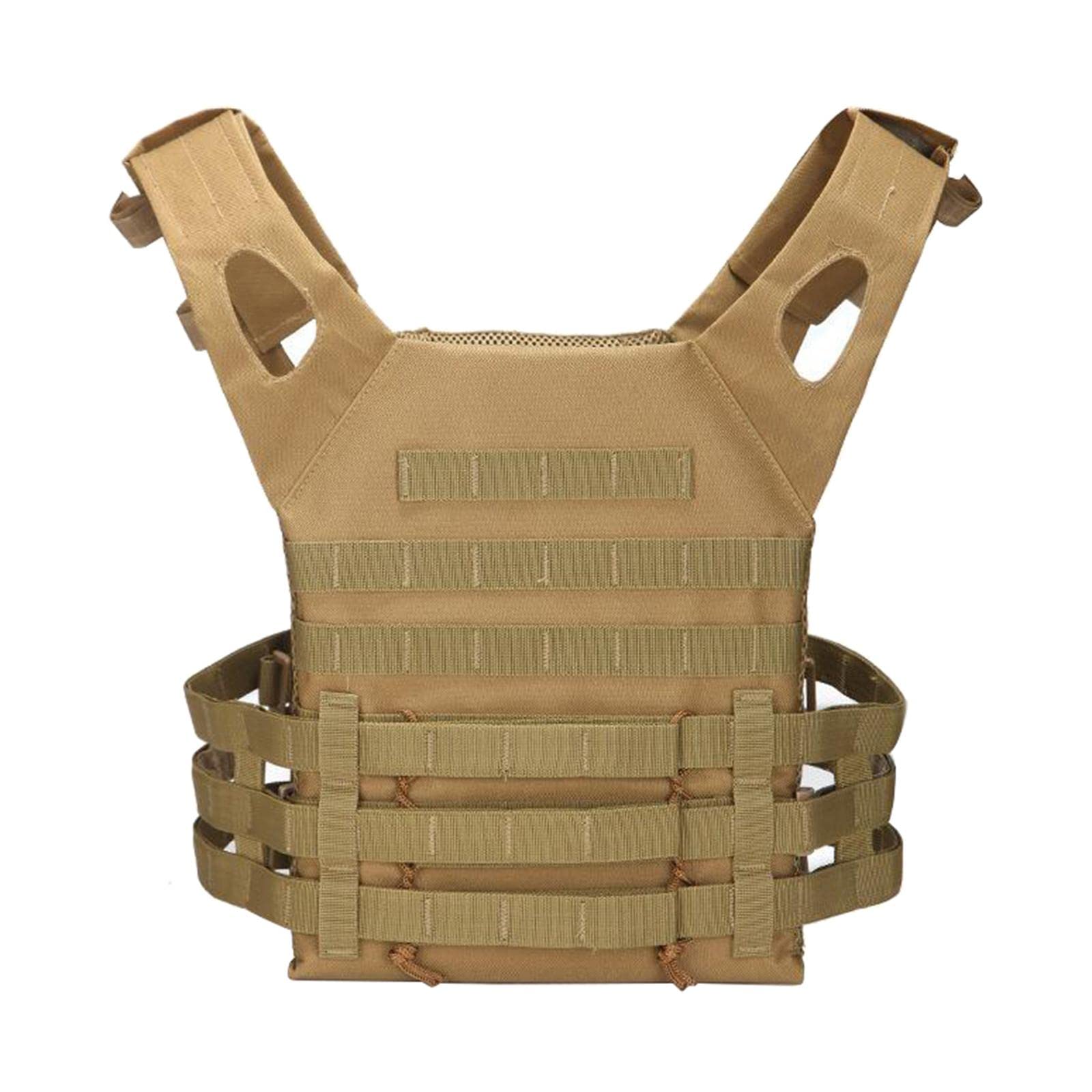 CLUB BOLLYWOOD Mens Gaming Vest Tactical Vest Multiple Pouches Combat Training Vest Khaki | Sporting Goods | Hunting | Tactical & Duty Gear | Chest Rigs & Tactical Vests-picture-43