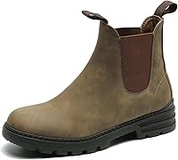 CESTFINI Women's Outdoor Chelsea Hiking Boots - Waterproof Leather Ankle Boots, Slip-Resistant for Hiking & Daily Wear