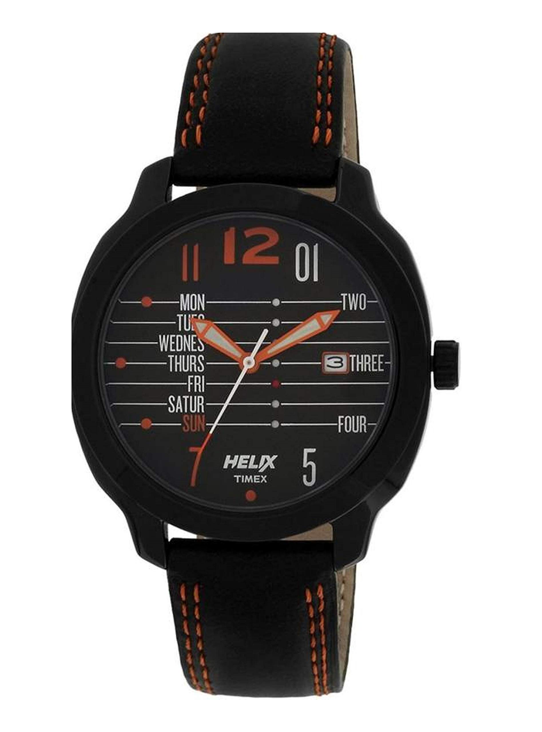 Helix by Timex Green Round Analog Watches for Men | Quartz Movement Leather Strap Men Watches | Upto 30 m Water Resistance with Buckle Closure | Gift for Men TW027HG15 (B075ZZ3Q4Y) Amazon Price History, Amazon Price Tracker