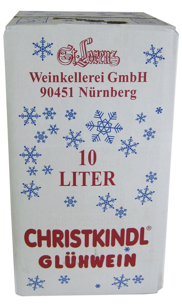 St. Lorenz Christkindl Glühwein 10 Liter Weinbox mit Ausgießer