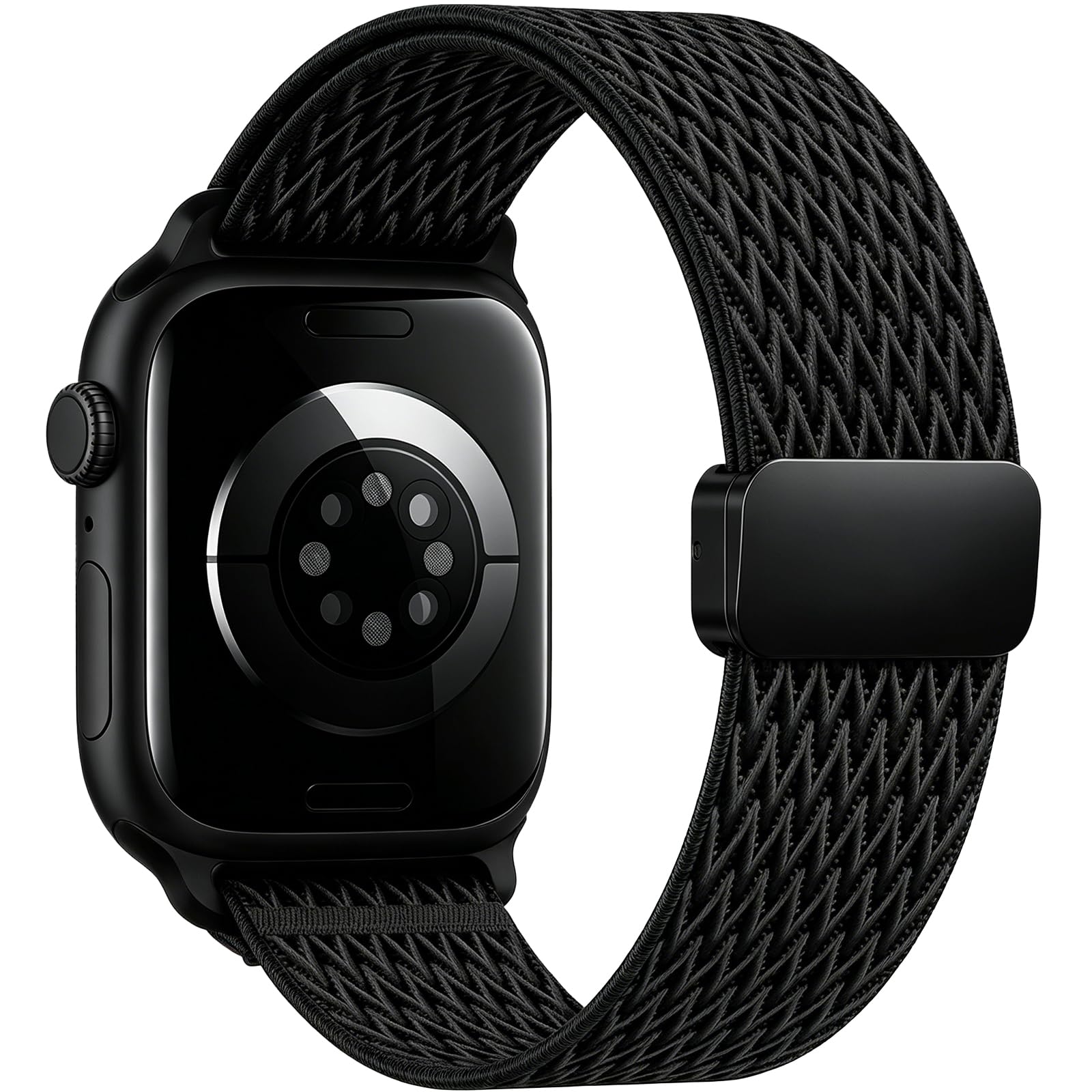 Stretchy Nylon Sport Loop Band Compatible with Apple Watch Bands Men Women | 46mm 44mm 49…