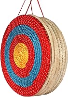 Vista 14 de Objetivos de tiro al arco Dostyle tradicionales de paja sólida redonda con cara de cuerda de tres capas para práctica de tiro con arco