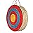DOSTYLE Archery Targets Traditional Solid Straw Round Archery Target Shooting Bow Coloured Rope Target Face Three Layer for Shooting Practice (Red Seven Layers)