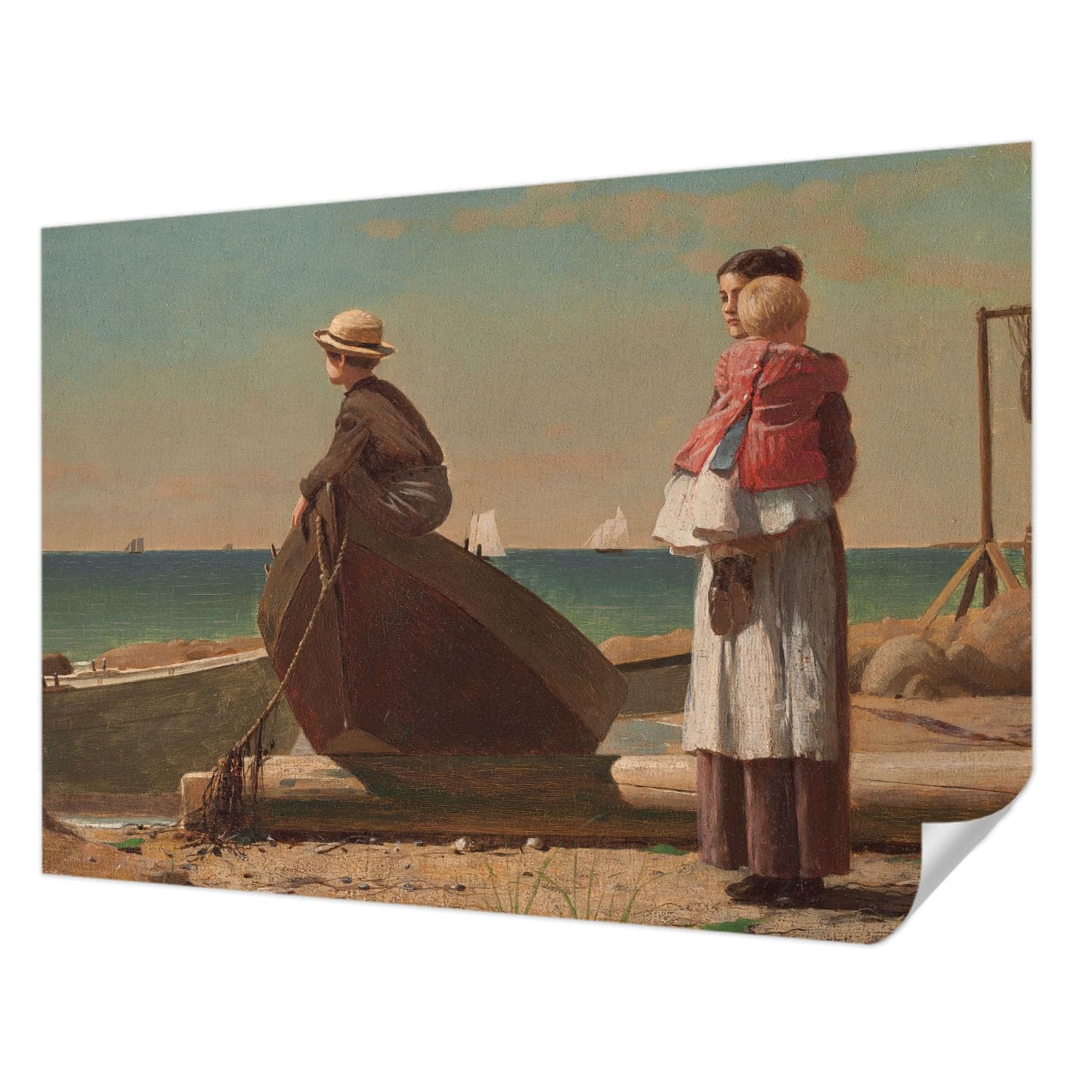 Papier peint autocollant de décoration intérieure panoramique bord de mer Tulup
