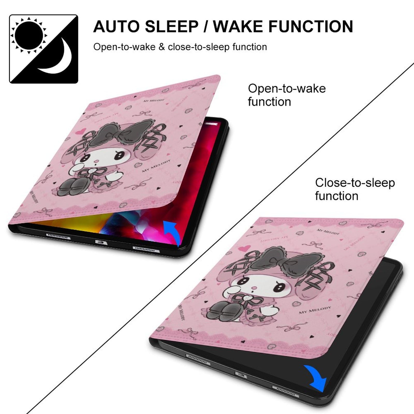 Amazon.co.jp: クロミ マイメロディ iPad 9/8/7 ケース 10.2インチ