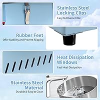 Vista 6 de Máquina eléctrica de algodón de azúcar de 1000 W, máquina de hilo dental comercial con cuenco de acero inoxidable, perfecta para el hogar, carnaval