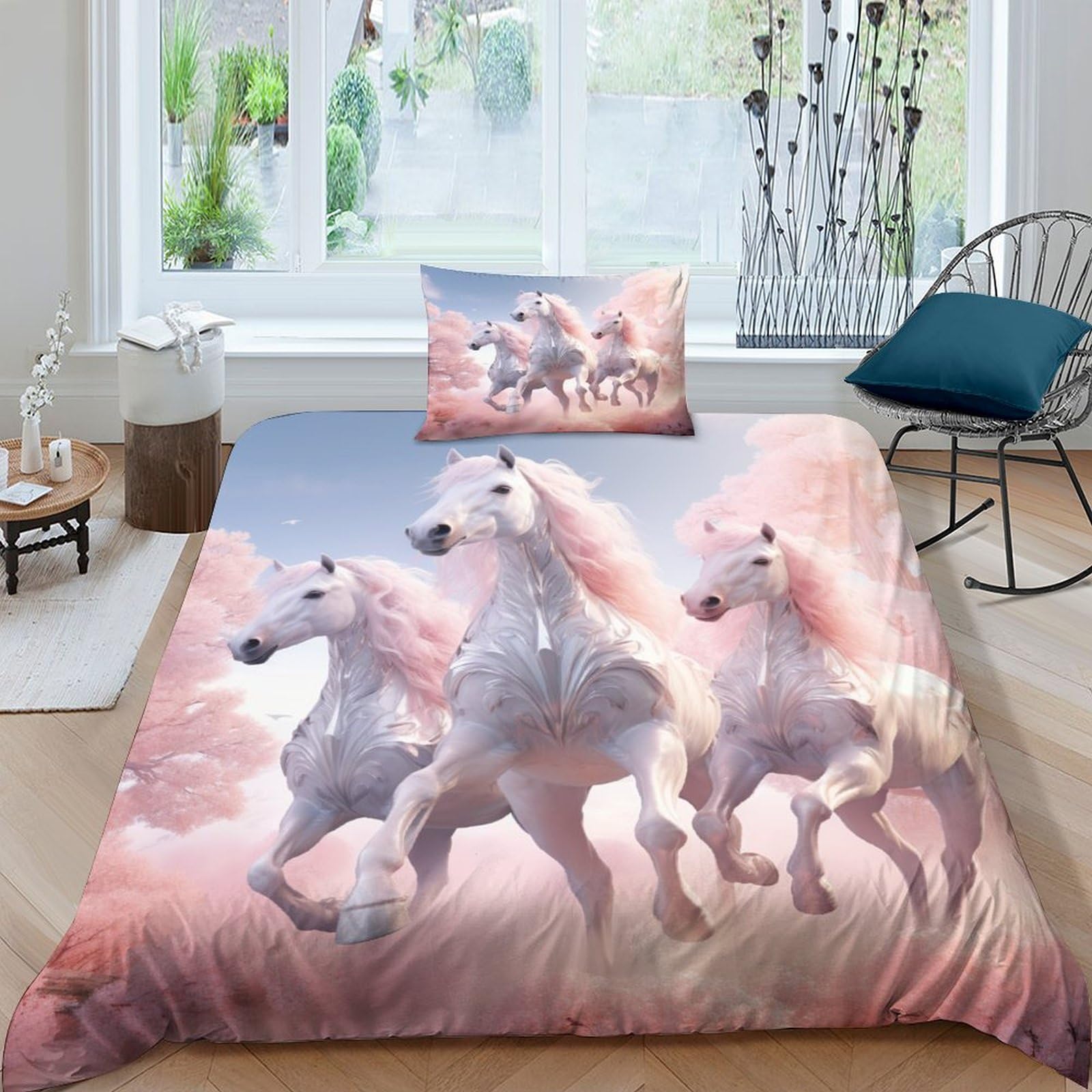 Parure de lit 135x200 microfibre Steed ultra douce pour une chambre d'amis accueillante