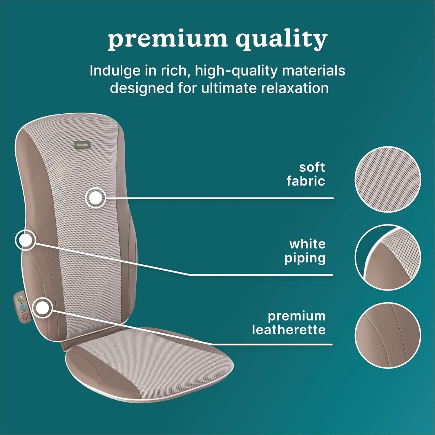 HoMedics Shiatsu Massage Cushion with Heat for Full, Upper, and Lower Back, Deep Kneading Massager, Fits Most Chairs for Home or Office Use, Custom Comfort with 3 Zones for Targeted Control HoMedics Shiatsu Massage Cushion with Heat for Full, Upper, and Lower Back, Deep Kneading Massager, Fits Most Chairs for Home or Office Use, Custom Comfort with 3 Zones for Targeted Control