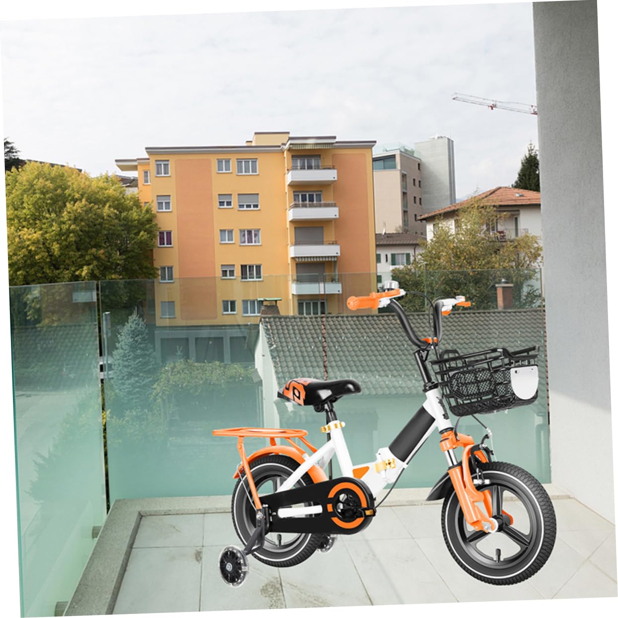 KOMBIUDA 2 Pares de Ruedas de Entrenamiento para Bicicleta Infantil, Desmontables, Asistencia de Equilibrio, Acero al Carbono y PU, para Niños y Niñas