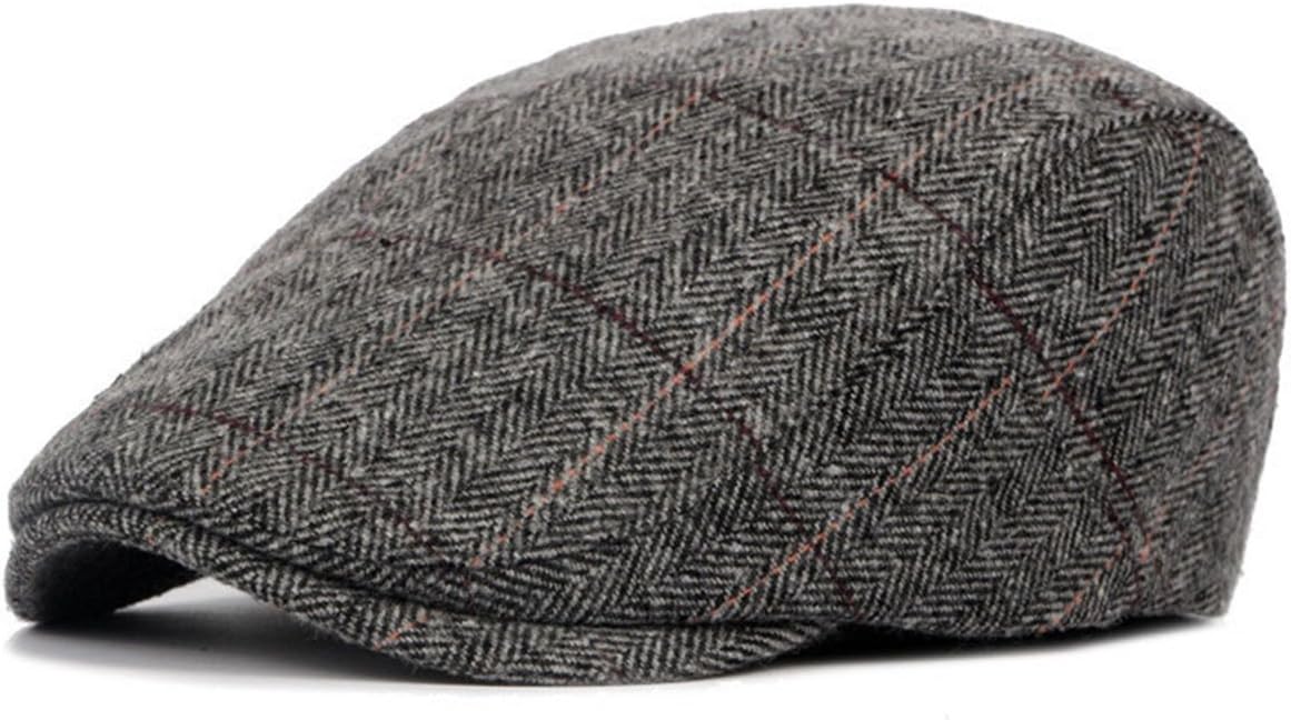 ZLS APPARELZLSLZ Mens Woolen Tweed Ivy Newsboy Cabbie Gatsby Golf Beret Driving Cap Hat